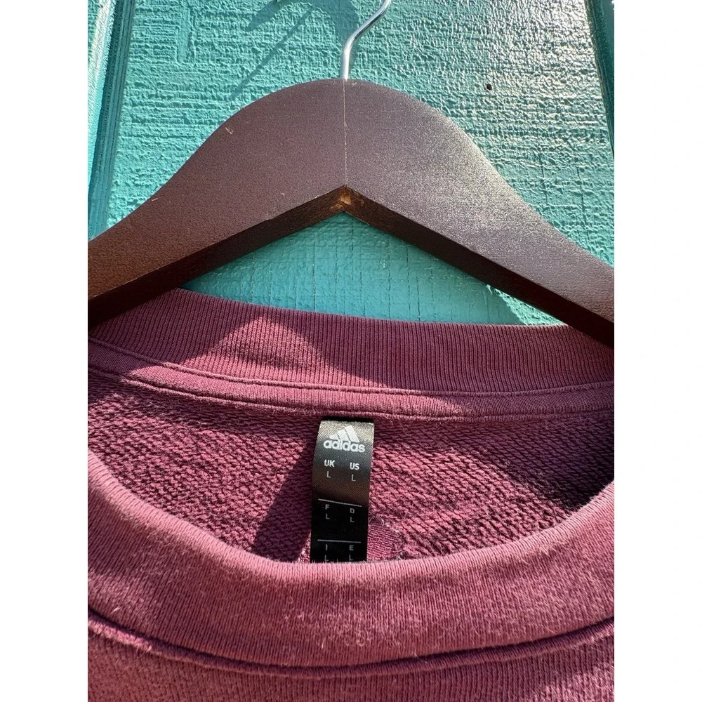 Adidas X Pelotón Adult Men's Large Knit‎ Crew Neck Burgundy Sweater